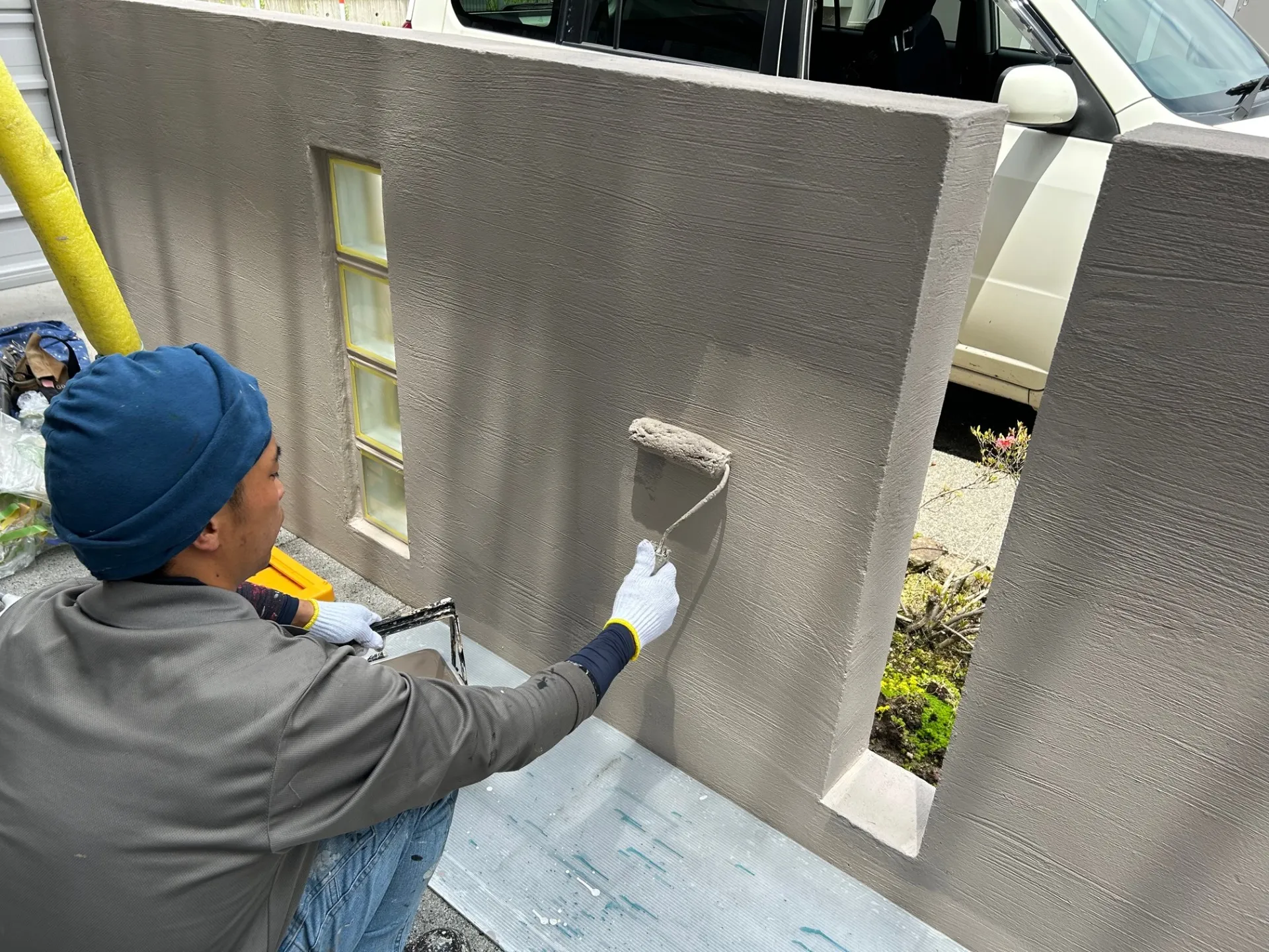 塀　上塗り塗装