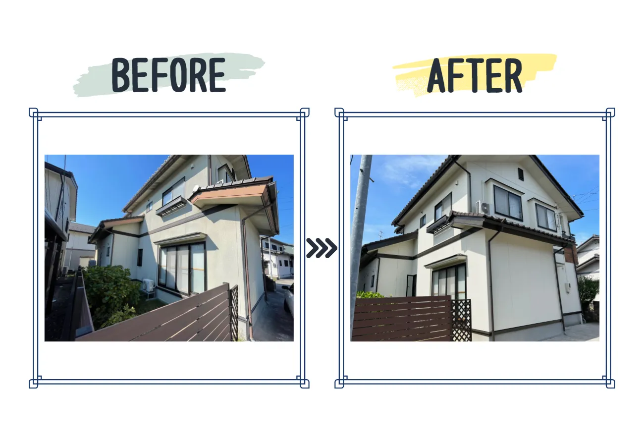 施工例＜外壁塗装＞　Y様邸