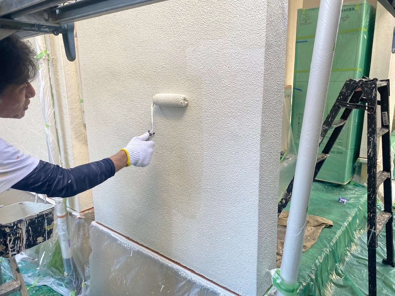 パーフェクトセラミックトップG上塗り塗装