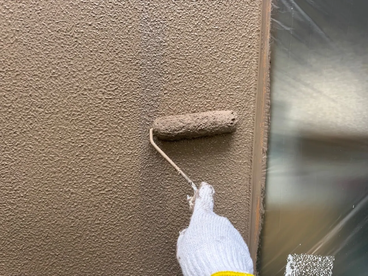 外壁　上塗り塗装　パーフェクトセラミックトップG