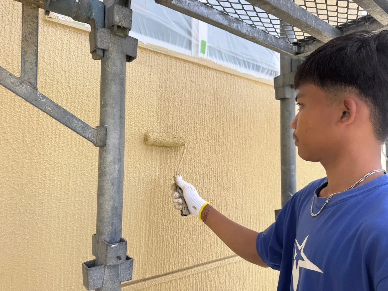 外壁　上塗り塗装　パーフェクトトップ