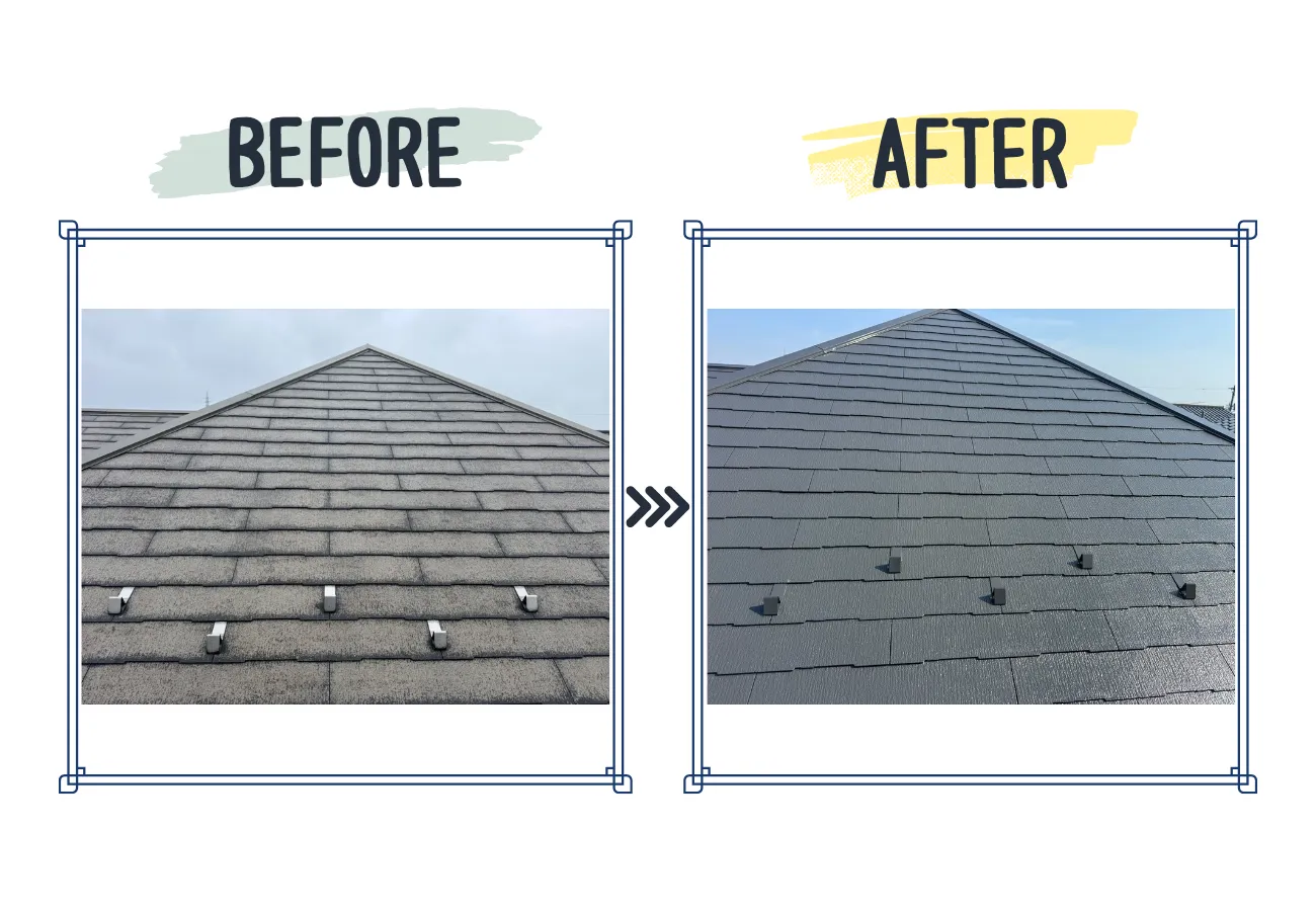 ＜屋根塗装＞富山県射水市　S様邸